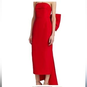 Alexia Maria Margaret Silk Bow Midi Dress | Size 10